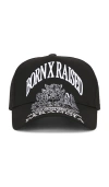 Born X Raised Paranoia Crest Snapback In Black
