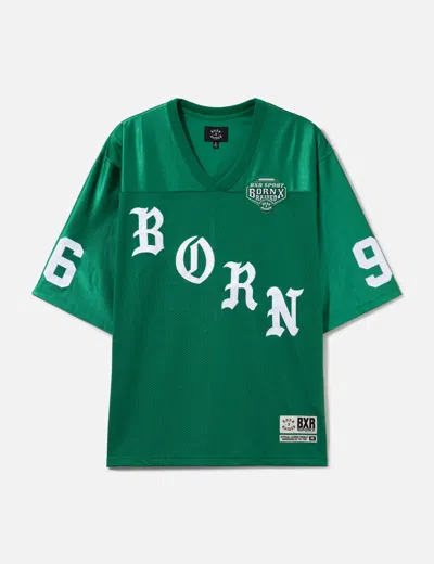 Born X Raised Paranoia Football Jersey In Green/绿色/綠色/그린/グリーン