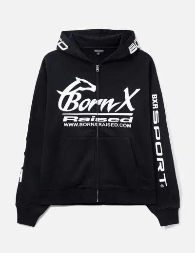 Born X Raised Parlay Zip Up Hoodie In Black/黑色/블랙/ブラック