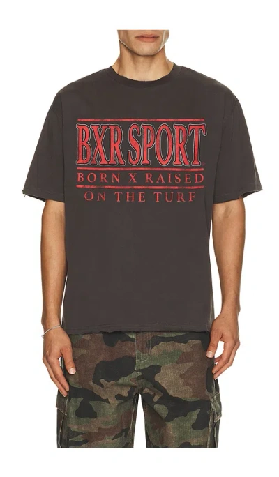 Born X Raised University Tee In Brown
