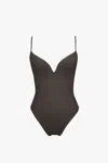 Borneo Paris Women's Brown Angele One Piece Swimsuit Chocolat In Brown