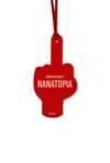 Borntostandout Nanatopia Car Tag In Red