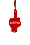 Borntostandout Narcissist Car Tag In Red