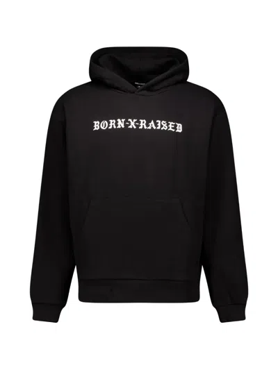Bornxraised Logo-print Standard Hoodie In Black