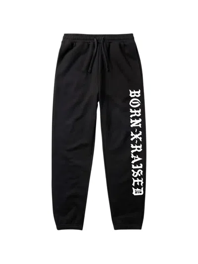 Bornxraised Logo-print Track Pants In Black