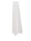 Borrelli Paisley-jacquard Tie In Beige