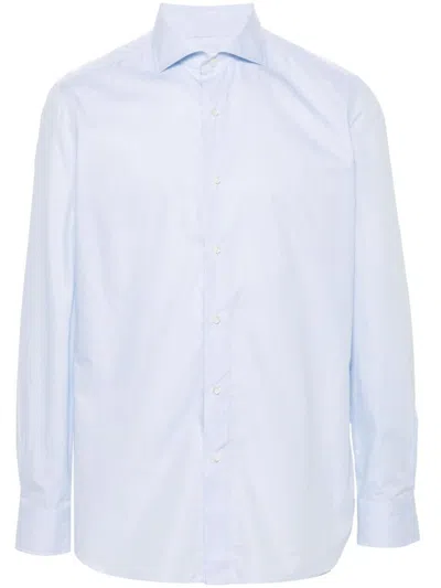 BORRELLI BLUE CLASSIC SHIRT