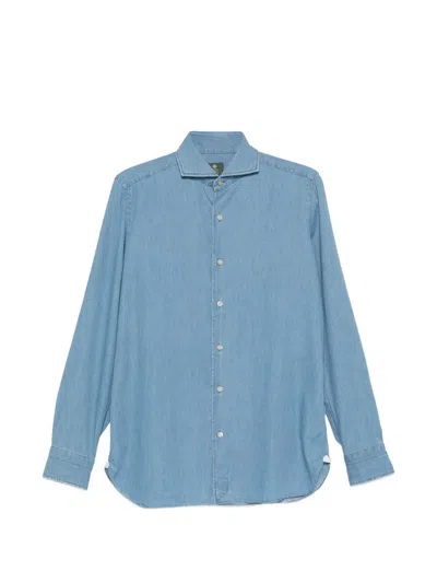 Borrelli Button-fastening Shirt In Blue