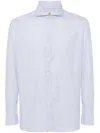 Borrelli Cotton Shirt In Blue