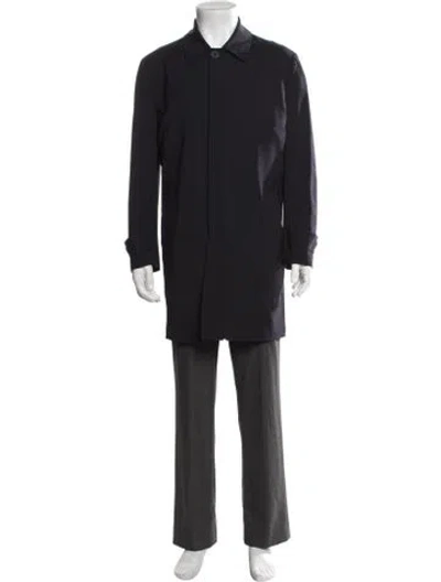 Pre-owned Borrelli Coat In Blue