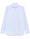 Borrelli Cotton Shirt In 蓝色