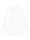 Borrelli Poplin Cotton Shirt In White