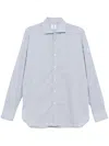Borrelli Dogtooth Shirt In Blue