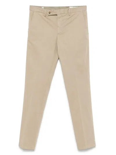 Borrelli Essential Light Trousers For Men In Beige