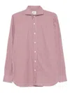 Borrelli Gingham-check Shirt In Pink