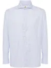 Borrelli Cotton Shirt In Light Blue