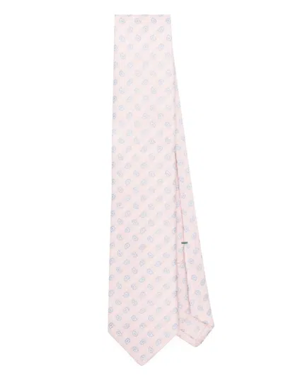 BORRELLI LIGHT PINK SILK TIE