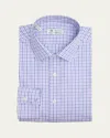 Borrelli Men's Cotton Check Dress Shirt In 02-purple