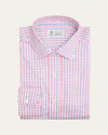 Borrelli Men's Cotton Check Dress Shirt In 03-redblue