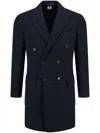 Borrelli Milano Double-breasted Coat In 蓝色