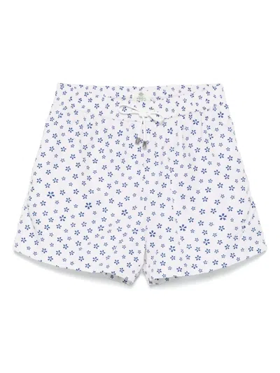 Borrelli Printed Swim Shorts In Neutrals