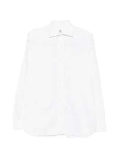 Borrelli Rio Spread-collar Shirt In White