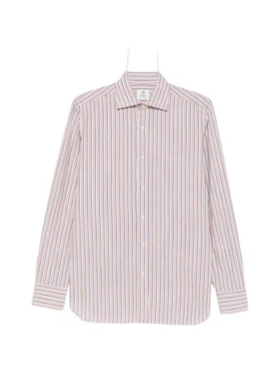 Borrelli Rio Striped Long-sleeve Shirt In Multi