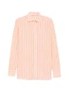 Borrelli Rio Stripe-pattern Shirt In Orange