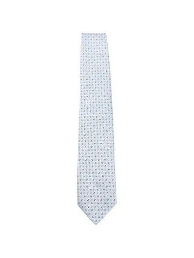 Borrelli Silk Tie In Blue