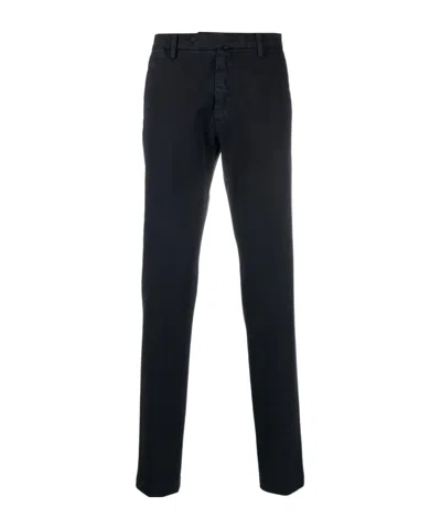 Borrelli Slim-fit Chinos In Black