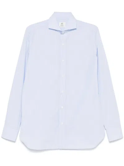 Borrelli Striped Shirt In Blue