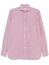 Borrelli Striped Shirt In Red
