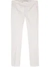Borrelli Mid-rise Cotton Chino Trousers In White