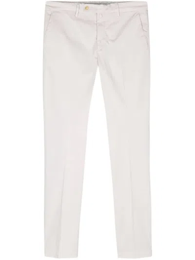 BORRELLI WHITE COTTON TROUSERS