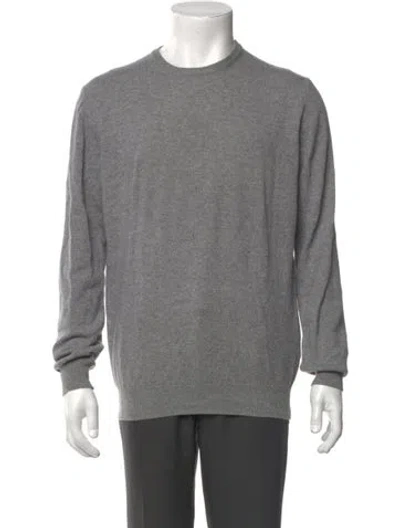 Pre-owned Borrelli Wool Crew Neck Pullover In Gray