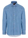 Borriello Napoli Borriello 'marechiaro' Shirt In Light Blue