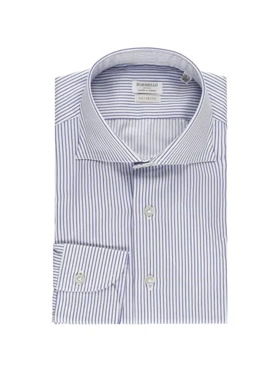 Borriello Napoli Basic Striped Shirt In Animal Print