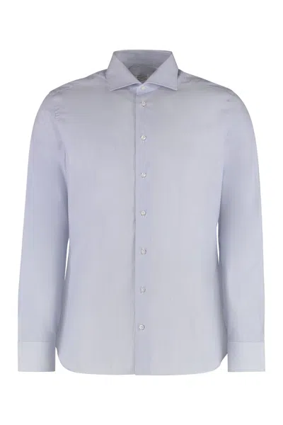 Borriello Napoli Borriello Cotton Poplin Shirt In Blue