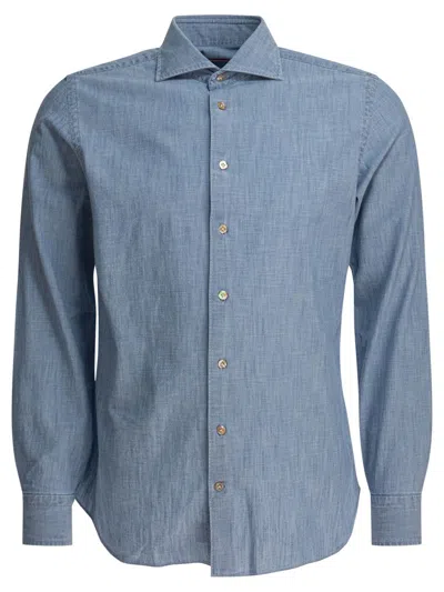 Borriello Napoli Borriello Light Blue Cotton Shirt