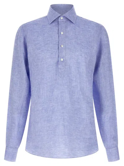Borriello Napoli Borriello Linen Blouse In Blue