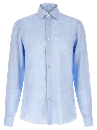 Borriello Napoli Borriello Linen Shirt In Blue