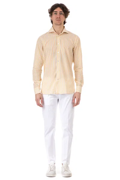 Borriello Napoli Borriello Men's Mini Shirt For Spring 2023 In Yellow