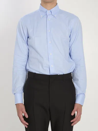 Borriello Napoli Vomero Button-down Collar Shirt In Blue