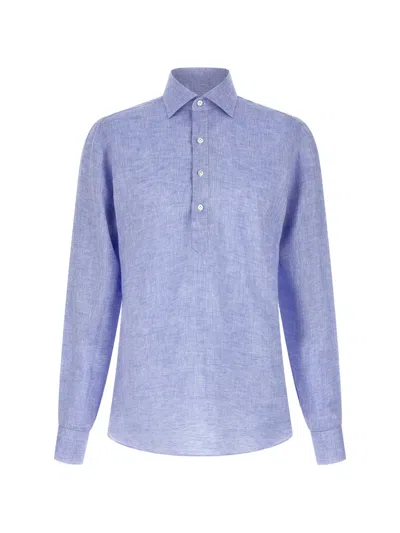 Borriello Napoli Borriello Linen Blouse In Blue
