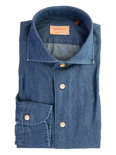 Borriello Napoli Button-up Shirt In Blue