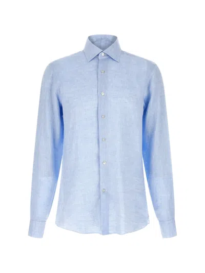 Borriello Napoli Borriello Linen Shirt In Blue