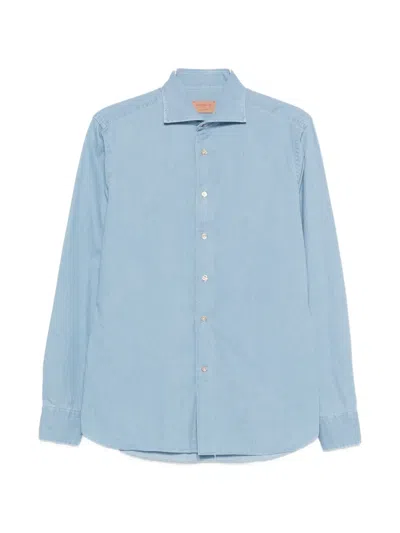 Borriello Napoli Buttoned Shirt In Blue