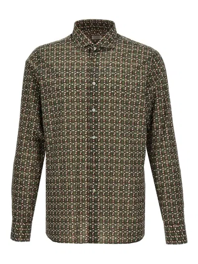 Borriello Napoli Patterned Print Shirt In Multicolour