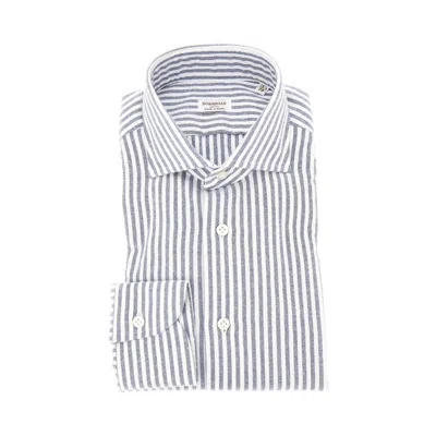 Borriello Napoli Cashmere And Cotton Blend Flannel Shirt In Multi