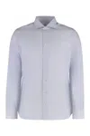 Borriello Napoli Striped Long-sleeve Shirt In Blue